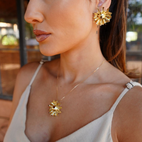 Conjunto Flores Dourado